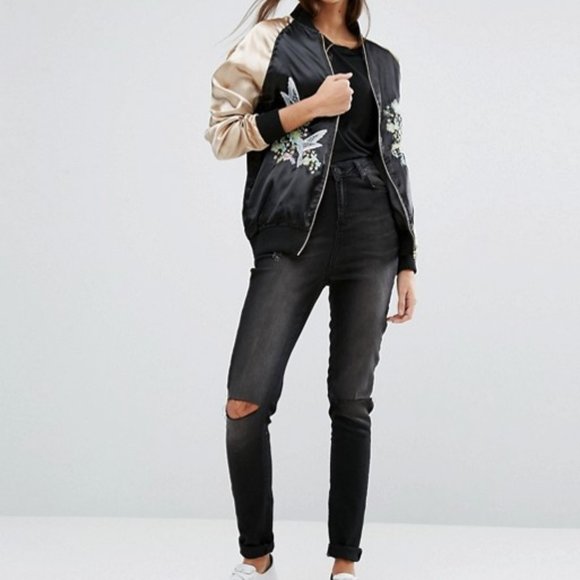 Asos Brave Soul Tall Bomber Jacket - Picture 4 of 8